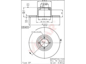 VILLAR 628.1721 stabdžių diskas 
 Dviratė transporto priemonės -> Stabdžių sistema -> Stabdžių diskai / priedai
FAM8266, FAM8266