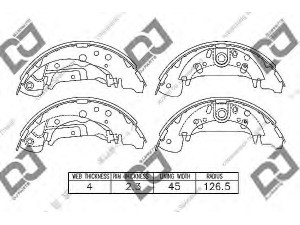 DJ PARTS BS1420 stabdžių trinkelių komplektas 
 Techninės priežiūros dalys -> Papildomas remontas
5830526A00, 5830526A10