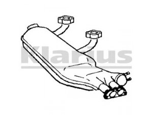 KLARIUS 210295 išleidimo kolektorius 
 Išmetimo sistema -> Išmetimo vamzdžiai
071256091, 071256091E, 071256091