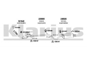 KLARIUS 790332E išmetimo sistema 
 Išmetimo sistema -> Išmetimo sistema, visa