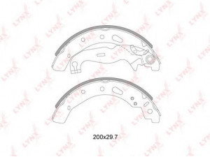 LYNXauto BS-3007 stabdžių trinkelių komplektas
DFY1-26-38Z, DFY3-26-38Z, DGY0-26-38Z