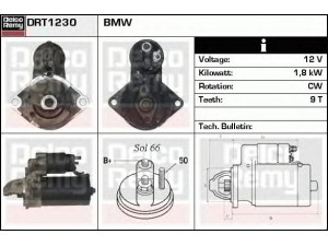 DELCO REMY DRT1230 starteris 
 Elektros įranga -> Starterio sistema -> Starteris
12417794952, 12417796892