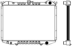 SAKURA  Automotive 1341-0220 radiatorius, variklio aušinimas