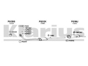 KLARIUS 630117U išmetimo sistema 
 Išmetimo sistema -> Išmetimo sistema, visa