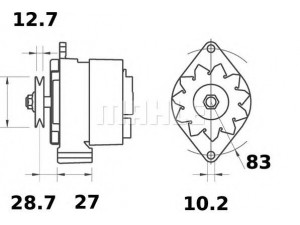 MAHLE ORIGINAL MG 462 kintamosios srovės generatorius
1618 473 M91, 1618 474 M91, 1618 477 M91