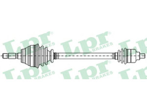 LPR DS22121 kardaninis velenas 
 Ratų pavara -> Kardaninis velenas
44011SR3020