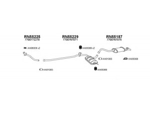 VENEPORTE 550041 išmetimo sistema 
 Išmetimo sistema -> Išmetimo sistema, visa