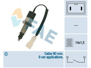 FAE 24250 stabdžių žibinto jungiklis
01500791-0