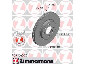 ZIMMERMANN 480.1545.20 stabdžių diskas 
 Dviratė transporto priemonės -> Stabdžių sistema -> Stabdžių diskai / priedai
400 214.3, 896 598.0