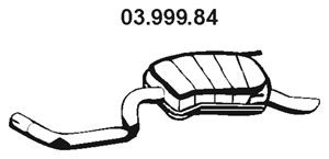 EBERSPÄCHER 03.999.84 galinis duslintuvas 
 Išmetimo sistema -> Duslintuvas
46 756 800, 46 756 802