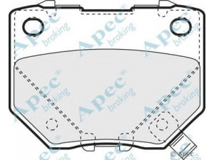 APEC braking PAD1276 stabdžių trinkelių rinkinys, diskinis stabdys 
 Techninės priežiūros dalys -> Papildomas remontas
26696FA00, 26696FA000, 26696FA020