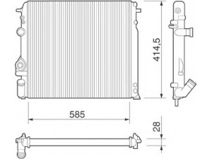 MAGNETI MARELLI 350213264000 radiatorius, variklio aušinimas 
 Aušinimo sistema -> Radiatorius/alyvos aušintuvas -> Radiatorius/dalys
7700425842