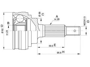 OPEN PARTS CVJ5336.10 jungčių komplektas, kardaninis velenas 
 Ratų pavara -> Sujungimai/komplektas
4340312040, 4341005060, 4341012131