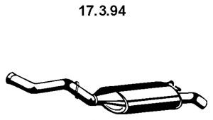 EBERSPÄCHER 17.3.94 galinis duslintuvas 
 Išmetimo sistema -> Duslintuvas
77 00 787 216, 77 00 842 934, 77 00 876 248