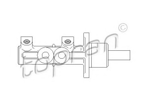 TOPRAN 110 478 pagrindinis cilindras, stabdžiai 
 Stabdžių sistema -> Pagrindinis stabdžių cilindras
1H2 698 019, 6N0 614 019, 1H2 698 019