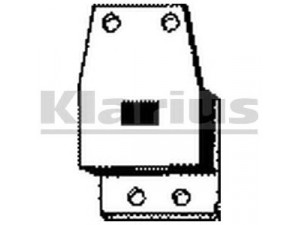 KLARIUS 420297 laikantysis rėmas, duslintuvas
1953204, 1953205, 206110F010, 206110F010