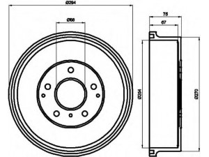 HELLA 8DT 355 302-121 stabdžių būgnas 
 Stabdžių sistema -> Būgninis stabdys -> Stabdžių būgnas
432069C000, 43206C9000
