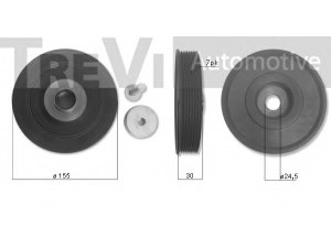 TREVI AUTOMOTIVE PC1214 skriemulys, alkūninis velenas 
 Diržinė pavara -> Dirželio skriemulys
8200451073