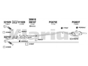 KLARIUS 630759U išmetimo sistema 
 Išmetimo sistema -> Išmetimo sistema, visa
