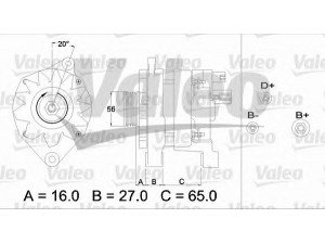 VALEO 433468 kintamosios srovės generatorius 
 Elektros įranga -> Kint. sr. generatorius/dalys -> Kintamosios srovės generatorius
5701-D7, 5701D7, 5705-A2, 5705-C5