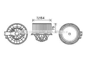 AVA QUALITY COOLING HY8408 elektrovariklis, vidinis pūtiklis 
 Šildymas / vėdinimas -> Orpūtė/dalys
971133S000