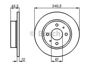 BOSCH 0 986 478 368 stabdžių diskas 
 Stabdžių sistema -> Diskinis stabdys -> Stabdžių diskas
40206 61A01, 40206 61A11
