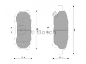 BOSCH 0 986 AB2 754 stabdžių trinkelių rinkinys, diskinis stabdys 
 Techninės priežiūros dalys -> Papildomas remontas
4253 91, 05191271AA, 05191271AB