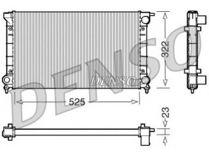 DENSO DRM32024 radiatorius, variklio aušinimas 
 Aušinimo sistema -> Radiatorius/alyvos aušintuvas -> Radiatorius/dalys
191121253AA, 191121253AL, 321121253AA