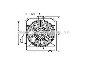 AVA QUALITY COOLING CR7504 ventiliatorius, radiatoriaus 
 Aušinimo sistema -> Oro aušinimas
4809170AE