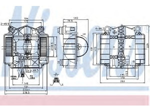 NISSENS 87110 vidaus pūtiklis 
 Šildymas / vėdinimas -> Orpūtė/dalys
2218200514, 2218202714, A2218200514