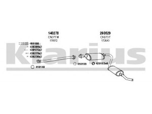 KLARIUS 630407E išmetimo sistema 
 Išmetimo sistema -> Išmetimo sistema, visa