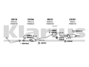 KLARIUS 720687E išmetimo sistema 
 Išmetimo sistema -> Išmetimo sistema, visa