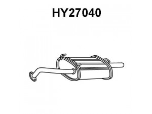 VENEPORTE HY27040 galinis duslintuvas 
 Išmetimo sistema -> Duslintuvas
2870022000, 2870022001, 2870022050