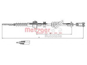 METZGER 18.3010 sankabos trosas 
 Dviratė transporto priemonės -> Kabeliai ir tachometro velenaai -> Sankabos trosas
0K30A-41-150C