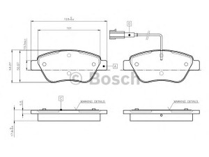 BOSCH 0 986 TB2 414 stabdžių trinkelių rinkinys, diskinis stabdys 
 Techninės priežiūros dalys -> Papildomas remontas
77362091, 77362194, 77364588, 9949273