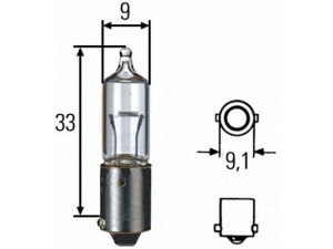 HELLA 8GH 002 473-191 lemputė, stovėjimo žibintas 
 Elektros įranga -> Priekinis žibintas/dalys -> Lemputė, priekinis žibintas