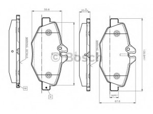 BOSCH 0 986 TB2 450 stabdžių trinkelių rinkinys, diskinis stabdys 
 Techninės priežiūros dalys -> Papildomas remontas
003 420 65 20, 003 420 99 20, 004 420 79 20