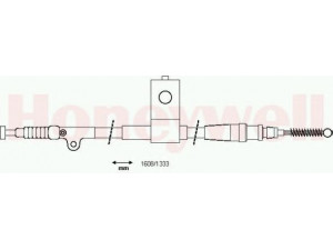BENDIX 434367B trosas, stovėjimo stabdys 
 Stabdžių sistema -> Valdymo svirtys/trosai
365309C005, 365309C006