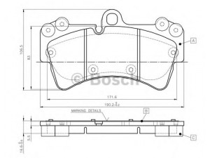 BOSCH 0 986 TB2 455 stabdžių trinkelių rinkinys, diskinis stabdys 
 Techninės priežiūros dalys -> Papildomas remontas
7L0 698 151 G, 7L0 698 151 J, 955 351 939 10