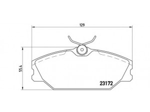 BREMBO P 68 027 stabdžių trinkelių rinkinys, diskinis stabdys 
 Techninės priežiūros dalys -> Papildomas remontas
410604441R, 410607125R, 7701206379
