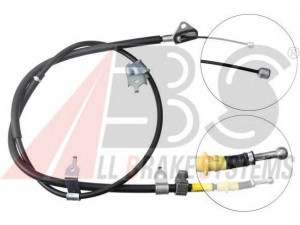 A.B.S. K16538 trosas, stovėjimo stabdys 
 Stabdžių sistema -> Valdymo svirtys/trosai
464200D060, 464200D060000, 46420-0D060