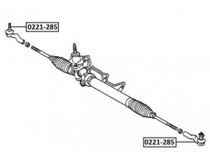ASVA 0221-285 skersinės vairo trauklės galas
45046-29285