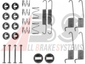 A.B.S. 0714Q priedų komplektas, stabdžių trinkelės 
 Stabdžių sistema -> Būgninis stabdys -> Dalys/priedai