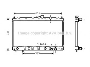AVA QUALITY COOLING MT2135 radiatorius, variklio aušinimas 
 Aušinimo sistema -> Radiatorius/alyvos aušintuvas -> Radiatorius/dalys
MB906093