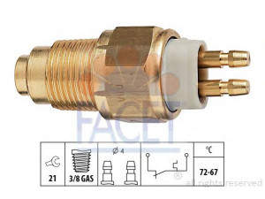 FACET 7.5125 temperatūros jungiklis, radiatoriaus ventiliatorius 
 Aušinimo sistema -> Siuntimo blokas, aušinimo skysčio temperatūra
E8GY-9D473-B, F 823-18-840, 0F823-18840