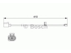 BOSCH 1 987 474 516 įspėjimo kontaktas, stabdžių trinkelių susidėvėjimas 
 Stabdžių sistema -> Susidėvėjimo indikatorius, stabdžių trinkelės
955 612 365 80, 955 612 365 81