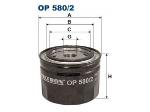 FILTRON OP580/2 alyvos filtras 
 Techninės priežiūros dalys -> Techninės priežiūros intervalai
15400P5TG00, 15400PDDE00, 15400PDDEOO