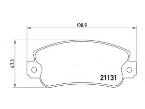 BREMBO P 23 029 stabdžių trinkelių rinkinys, diskinis stabdys 
 Techninės priežiūros dalys -> Papildomas remontas
0060749739, 0060749867, 0060778277