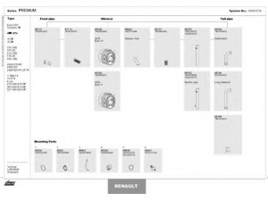 DINEX 164001018 išmetimo sistema 
 Išmetimo sistema -> Išmetimo sistema, visa
