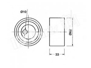 IPS Parts ITB-6532 įtempiklis, paskirstymo diržas
MD316826